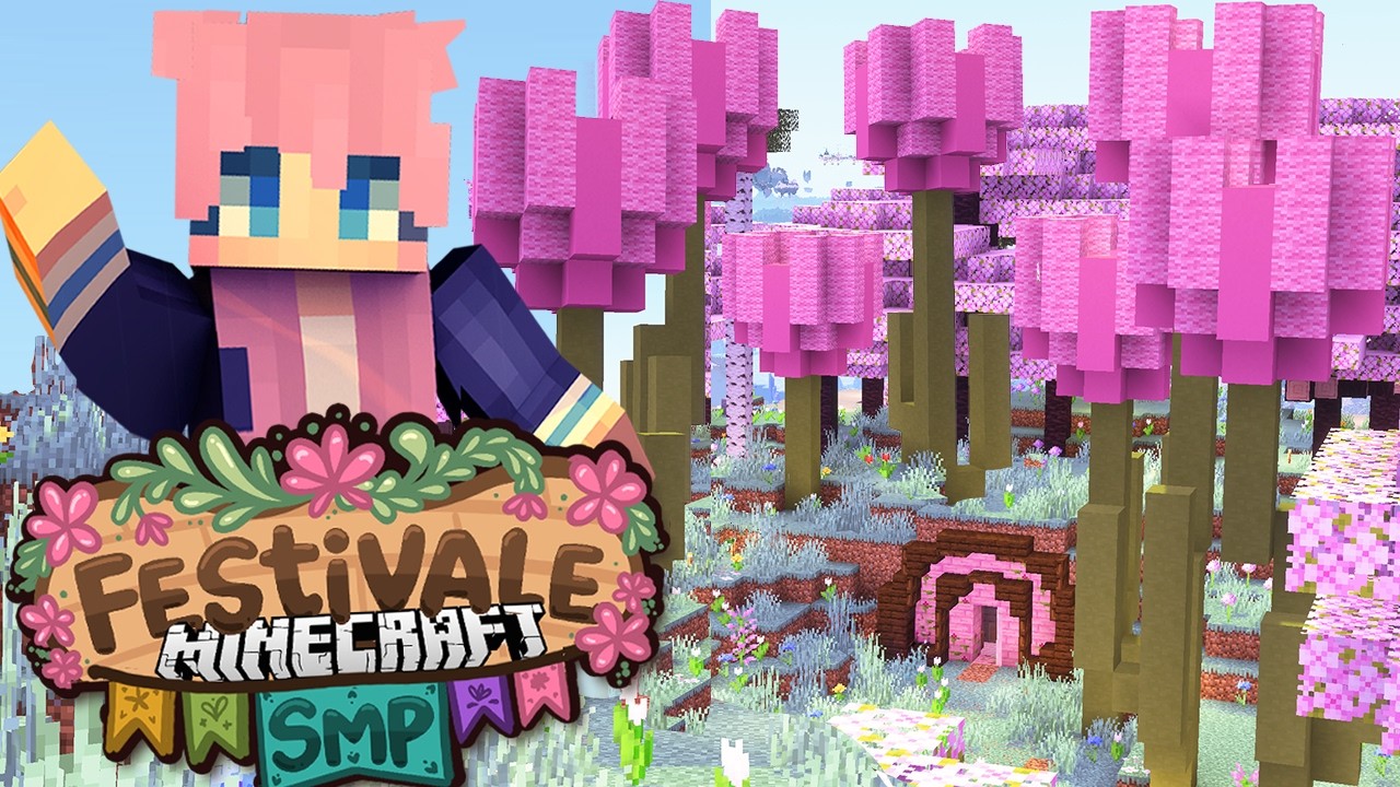 Pink Fairy Cottage on Festivale SMP | Ep. 6 thumbnail from YouTube