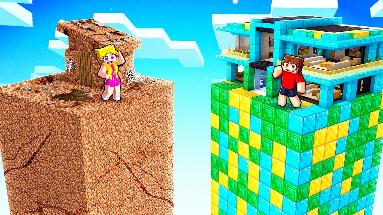 From POOR to RICH Chunk in Minecraft... thumbnail from YouTube