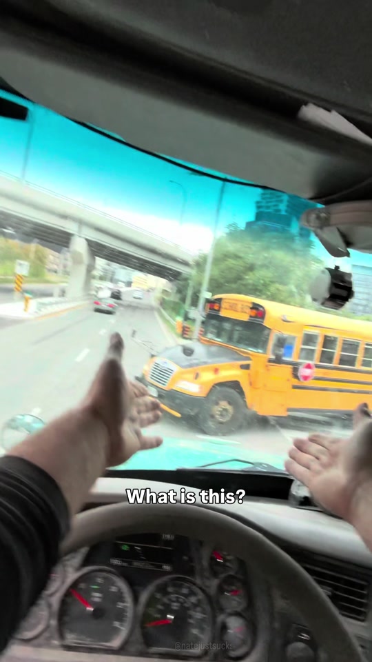 Hey Bus… You transport kids in that thing bud... thumbnail from TikTok