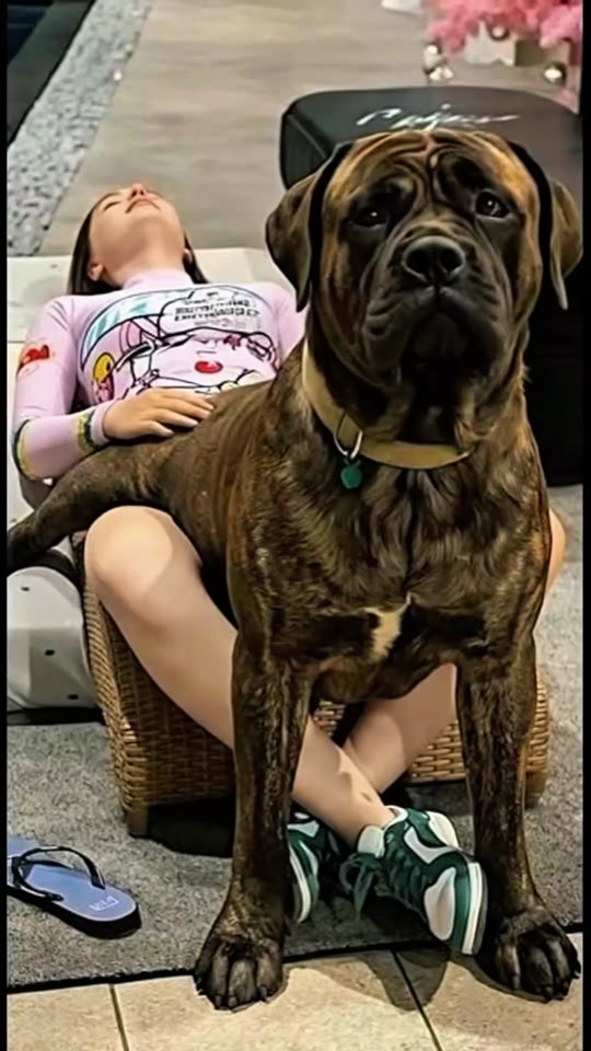 This Giant Dog Thinks He’s a Lap Dog 😂🐶❤️ thumbnail from TikTok