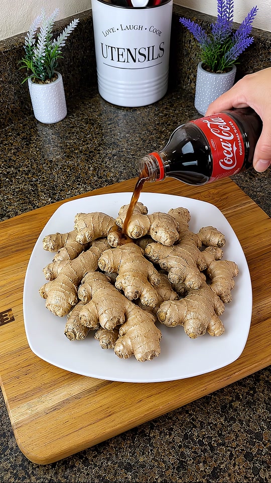 I put Coca-Cola on ginger… my wife was not ready for this! 😱 thumbnail from TikTok