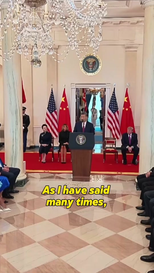 Chinese President Xi Jinping said that, as two major countries, China and the United States must hold the line of no ... thumbnail from TikTok