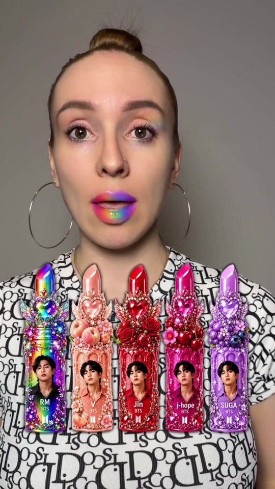 BTS Lipstick Color Check😱🎤💋 @missvikkivibes thumbnail from TikTok