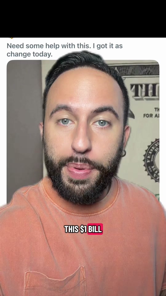 $1 bill found in CHANGE is going viral! thumbnail from TikTok