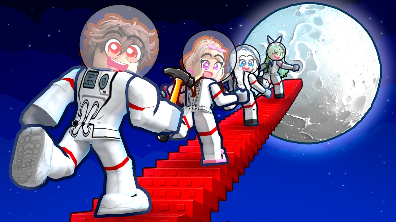ROBLOX BUILD TO THE MOON... thumbnail from YouTube