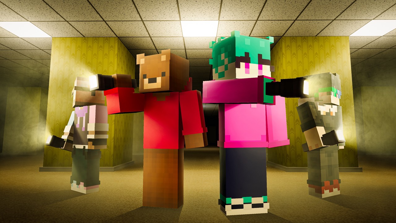 WE FOUND THE BACKROOMS IN MINECRAFT thumbnail from YouTube