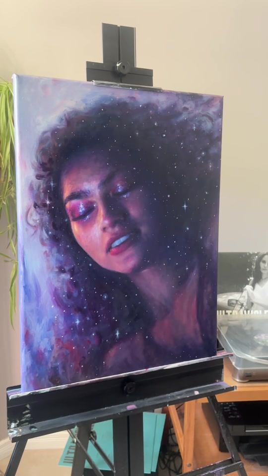 I hope I did her justice. 🙏🏼💕 After 4 months, this painting is finally complete. I truly wanted to create somethin... thumbnail from TikTok