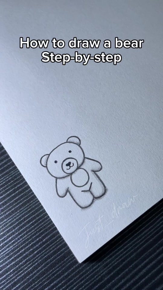 How to draw a bear step-by-step thumbnail from TikTok