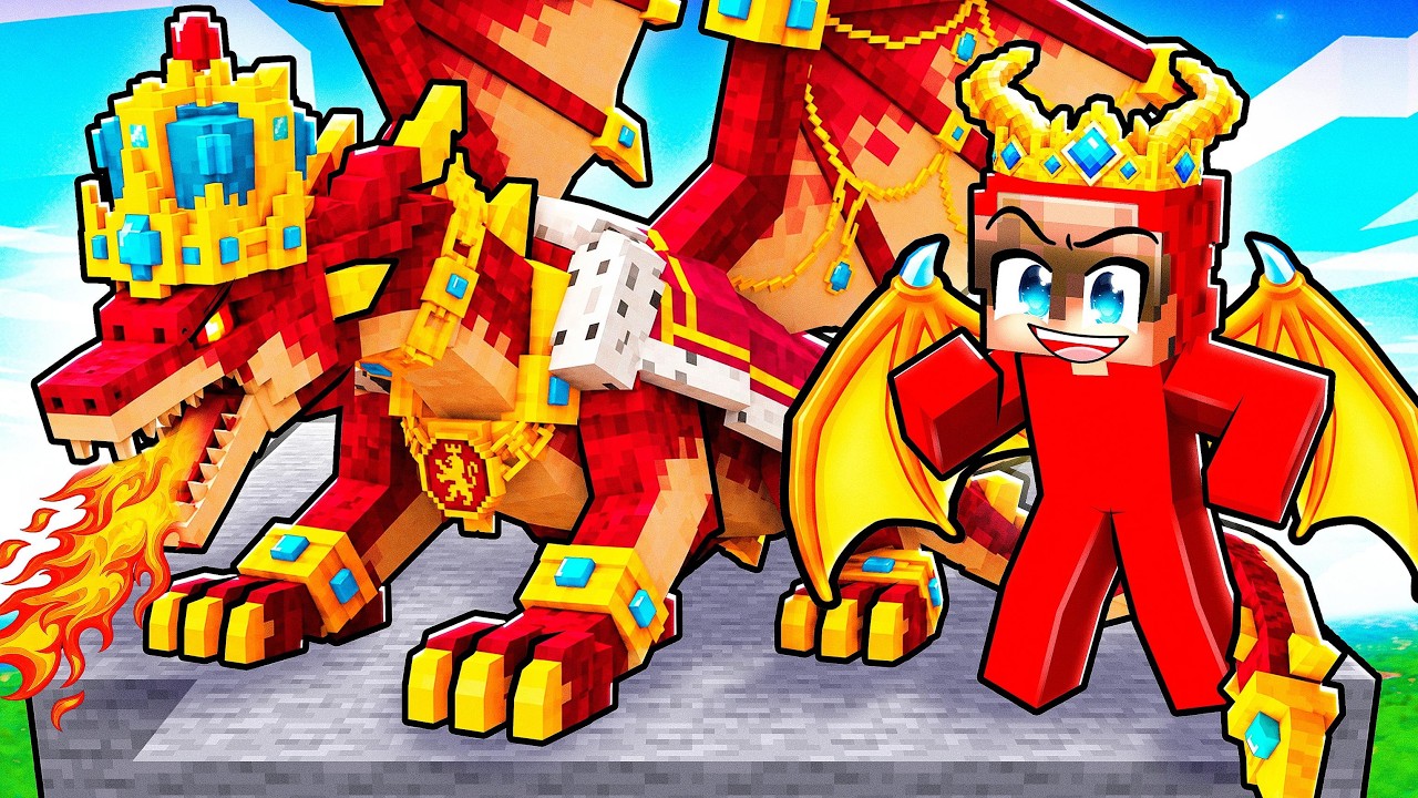 I Became The DRAGON KING in Minecraft.. thumbnail from YouTube