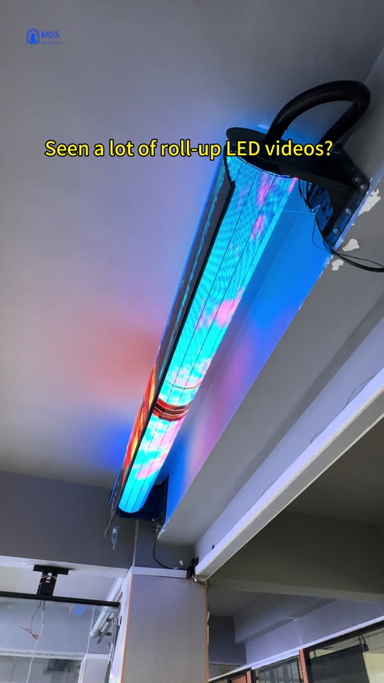 From setup to showtime. ⚡️ Watch the roll-up LED screen come together. thumbnail from TikTok