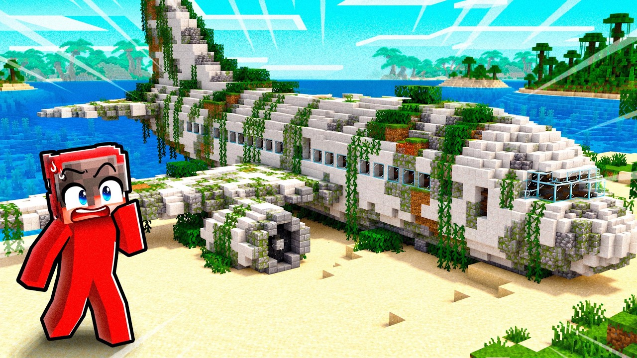 We Found an ABANDONED AIRPLANE in Minecraft thumbnail from YouTube