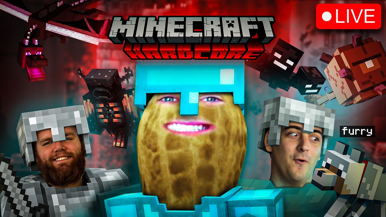 🔴LIVE | MINECRAFT HARDCORE MARATHON | HUTCHMF X CLOAKZY | 4 BOSSES, 1 STREAM | WHOLE VIDEO ON TWITCH thumbnail from YouTube