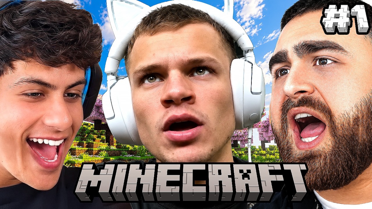 PLAYING HARDCORE MINECRAFT UNTIL WE BEAT IT DAY 1 thumbnail from YouTube