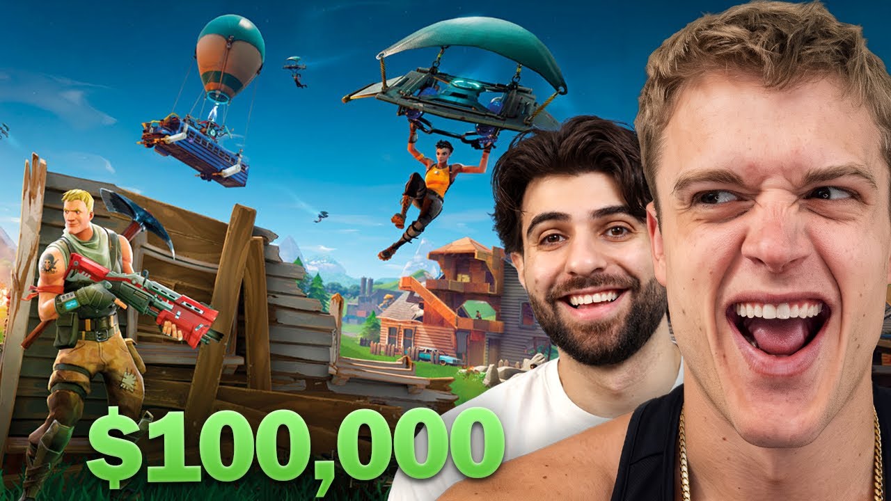 The $100,000 Creator Fortnite Tournament thumbnail from YouTube