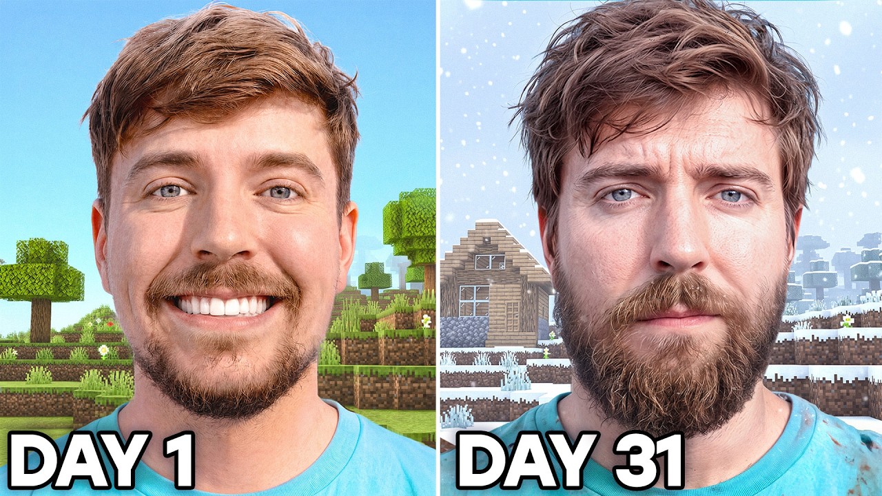 $10,000 Every Day You Survive In Minecraft thumbnail from YouTube
