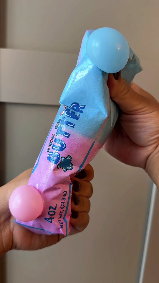 Huge Bubblegum BUTTER SQUISHY! Had to get this idea out of my head and create this! EASY DIY 🩵🩷 thumbnail from TikTok