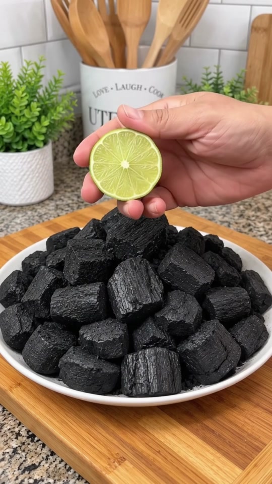 Why are people squeezing lemon on charcoal?! 👀 thumbnail from TikTok