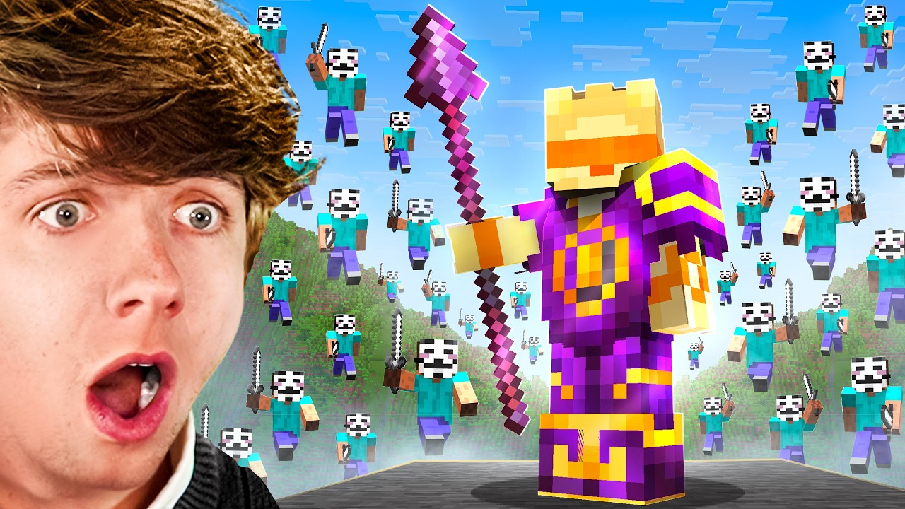 100 Hackers vs Minecraft's Spear Master thumbnail from YouTube