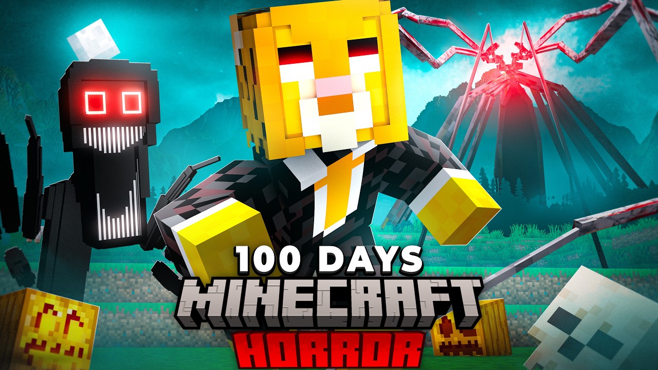 I Spent 100 Days in Minecraft's SCARIEST RPG: Cave Horror Project thumbnail from YouTube
