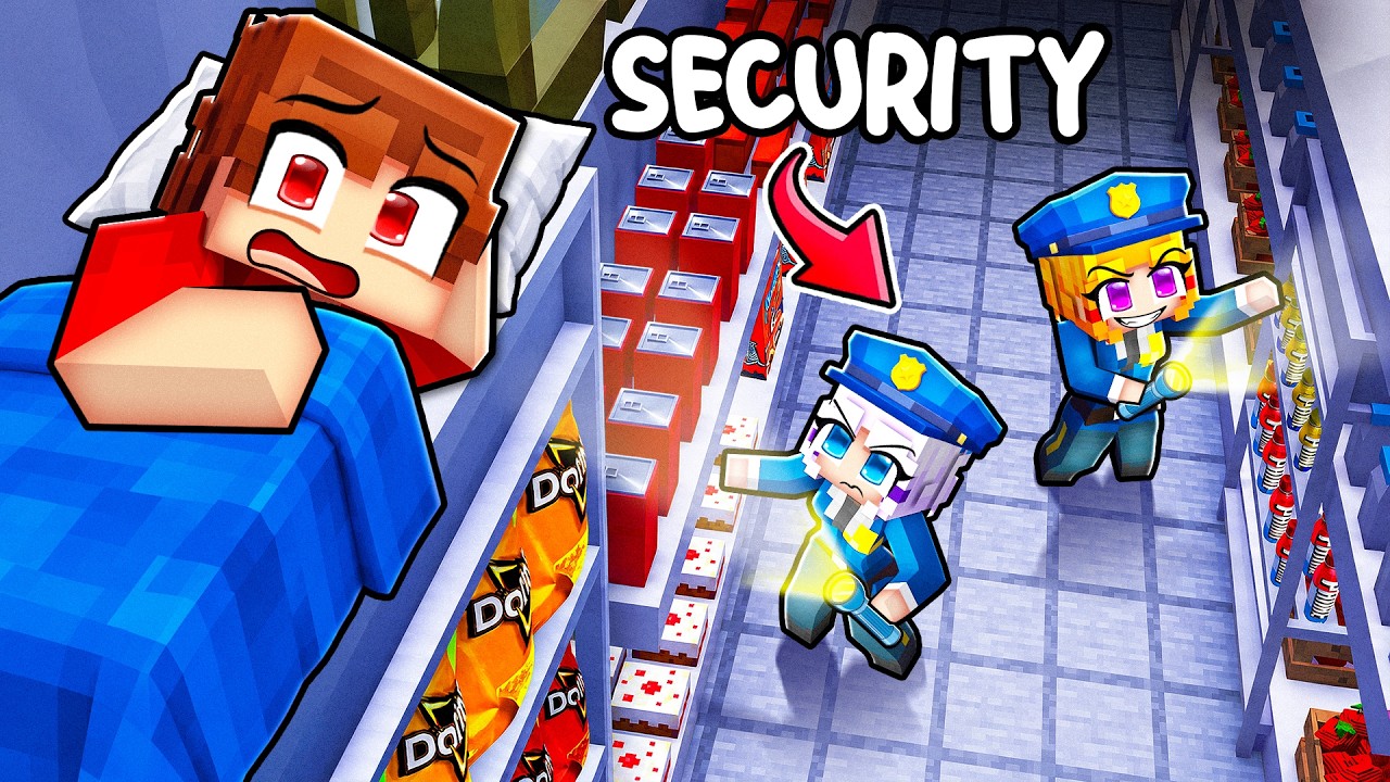 I Secretly Lived in a GROCERY STORE! thumbnail from YouTube