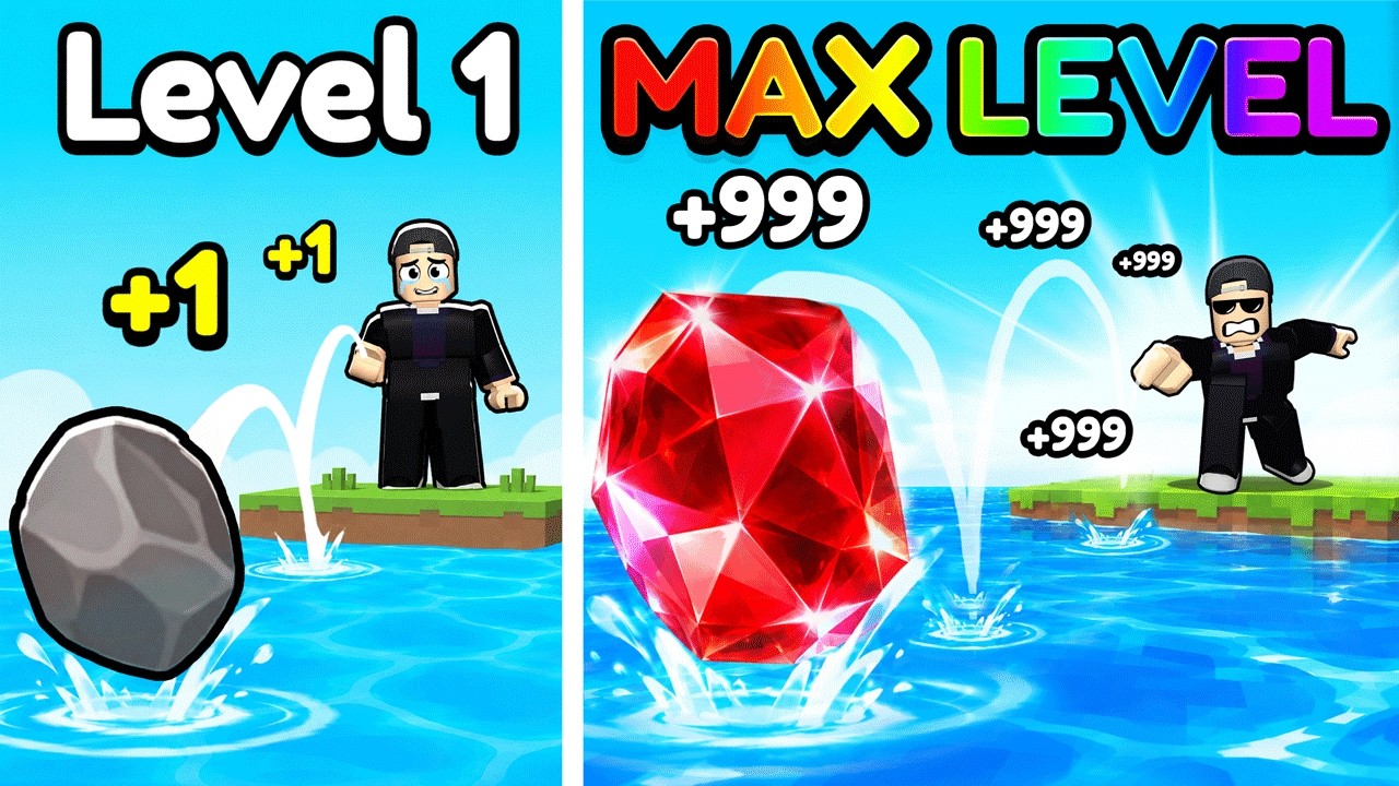 MAX LEVEL in Skipping ROCKS in Roblox thumbnail from YouTube
