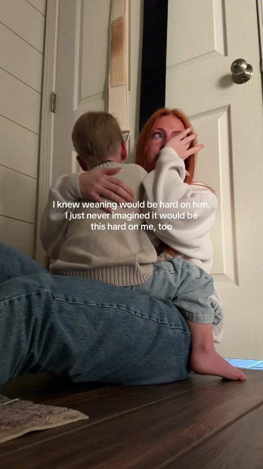 Who was going to talk about how hard weaning is? Social media is a highlight reel, at least it is most of the time. ... thumbnail from TikTok
