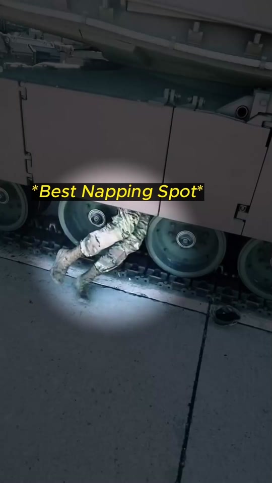 When Soldiers Find The Best Napping Spot thumbnail from TikTok