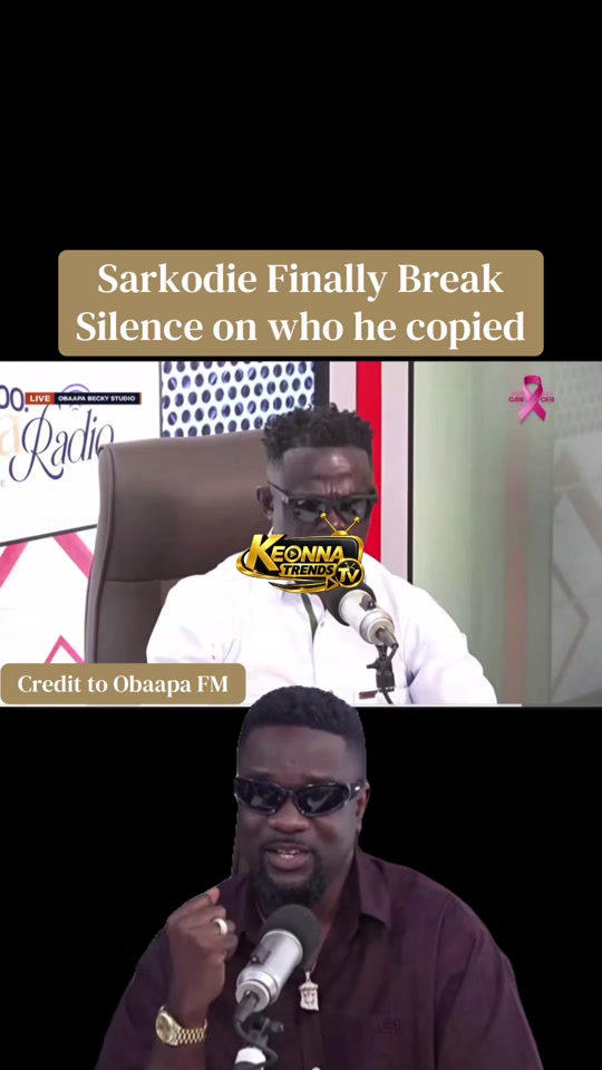 Sarkodie speaks on who he copied when it come to the rap music, he said he copied Obrafuo and he gives all the credit... thumbnail from TikTok