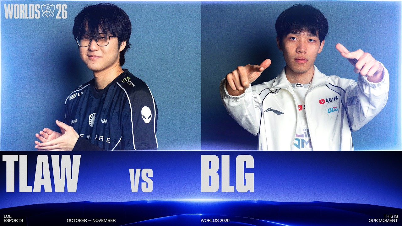 TLAW vs BLG | WORLDS 2026 | Swiss Stage Day 2 thumbnail from YouTube