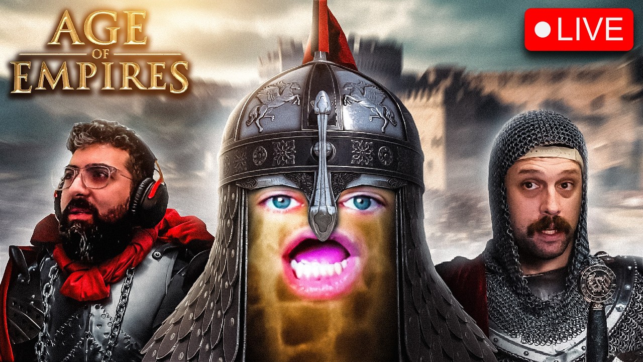 🔴LIVE | 1V1V1 AGE OF EMPIRES | GIMMICK X HABIBI | MANY MEN MONDAY | #BUNGULATE thumbnail from YouTube